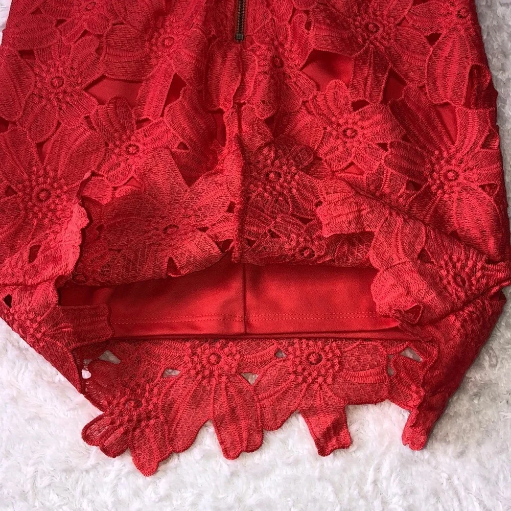 ASTR The Label Lace Coral Sleeveless Dress - Picture 8 of 15